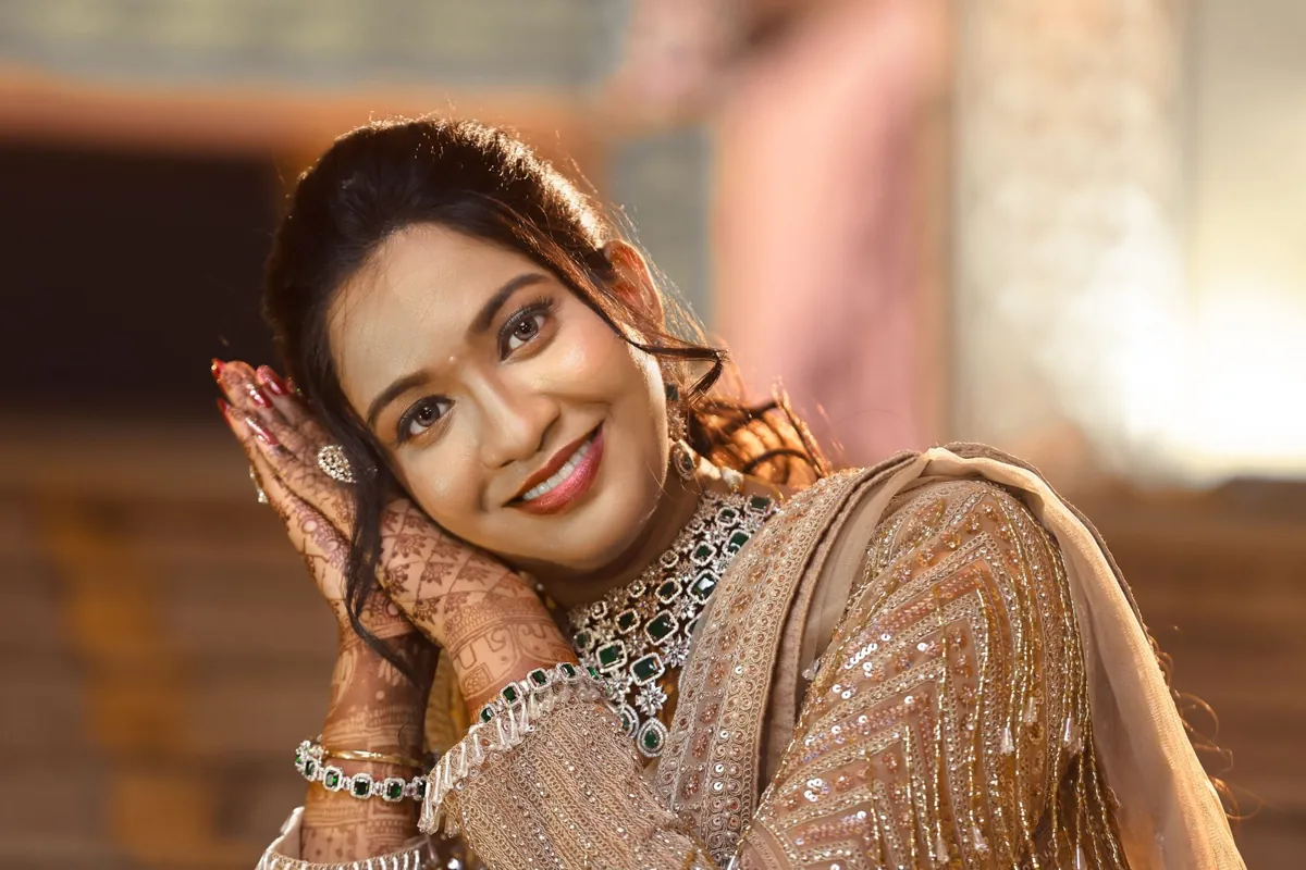 Warm portrait with traditional jewellery