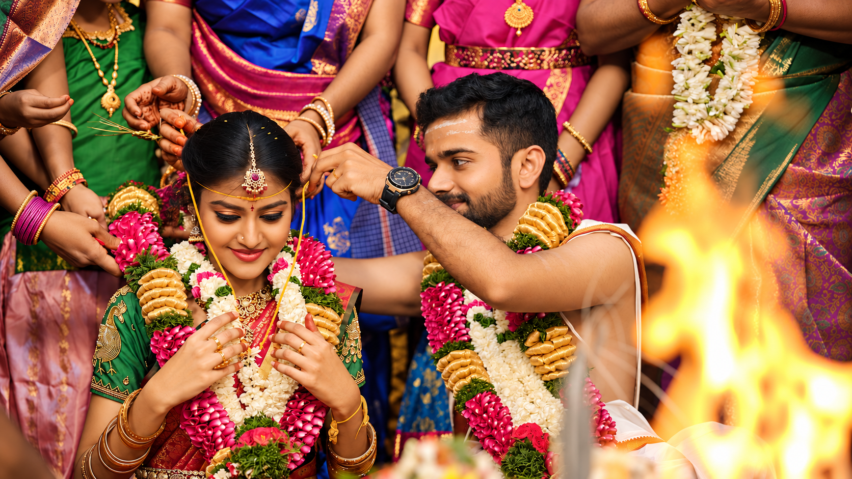 A couple celebrating their wedding, photographed by Momentous Vows Photography